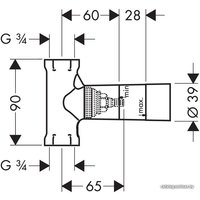 Скрытый механизм Hansgrohe 15973180