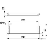 Держатель для полотенца Armatura 864-025-00