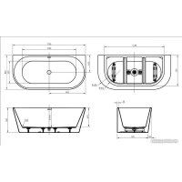 Ванна BelBagno BB710-1700-800