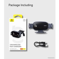 Универсальный держатель Baseus LightChaser Series Triple-Coil Wireless Charging Electric Car Mount C40355901111-00