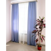 Комплект штор Decoretto Канвас небесный КН-K10 1.5x2.6 м (голубой, 2 шт)