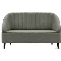 Диван Brioli Донато двухместный (микровелюр, В8 светло-серый)