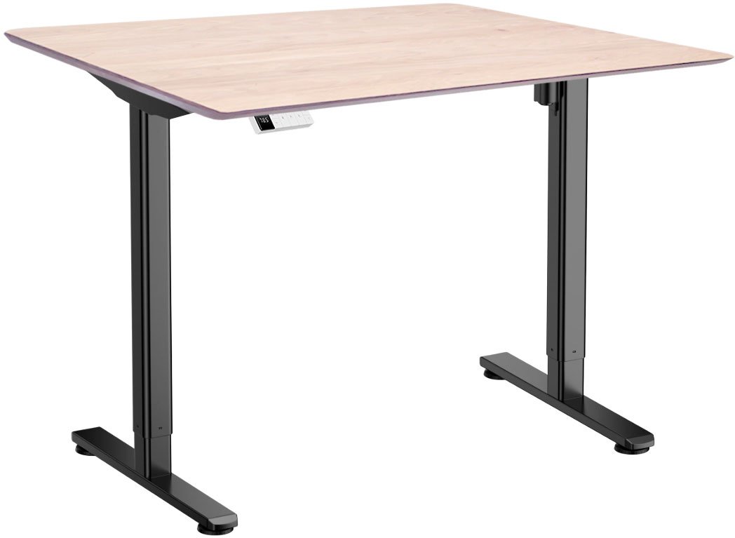 

Стол для работы стоя ErgoSmart Wooden Electric Desk Slim 1300х750х27 мм (скошенный край, дуб беленый/черный)