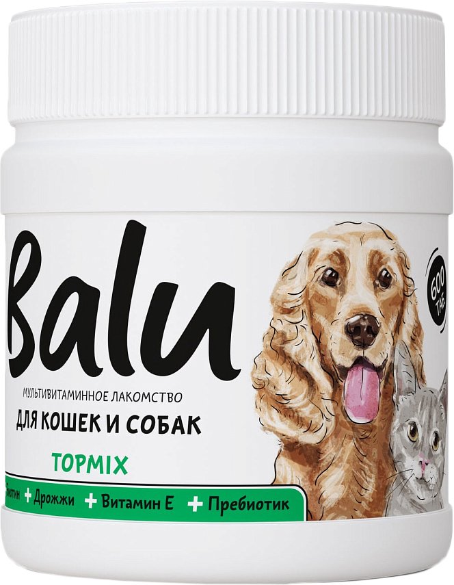 

Лакомство для кошек Balu Topmix мультивитаминное для собак и кошек (600 таблеток)