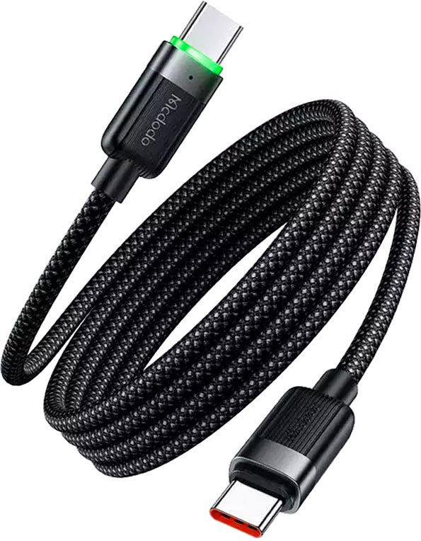 

Кабель McDodo CA-2000 USB Type-C - USB Type-C (1.2 м, черный)