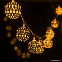 Светодиодная гирлянда Евросвет 400-003 2.8 м (золото/теплый белый) в Бресте