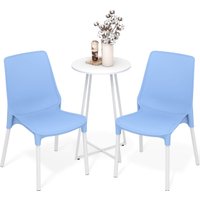 Обеденная группа Sheffilton SHT-DS324 (голубой/белый муар)