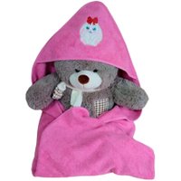 Полотенце с капюшоном Goodness Махровое 100x100 (розовый)