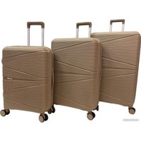 Чемодан-спиннер Mironpan 23103 56 см (светло-серый)