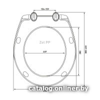 Сиденье для унитаза Berges Wasserhaus Zet PP 021504