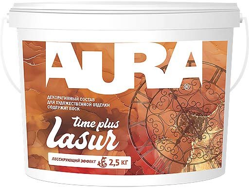 Эмаль Aura Dekor Lasur Time Plus (2.5кг)