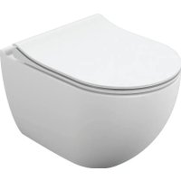 Унитаз подвесной Cersanit Brasko Slim 64824 + Aqua Prime М 50 68179 с кнопкой Corner 64077 (кнопка белый)