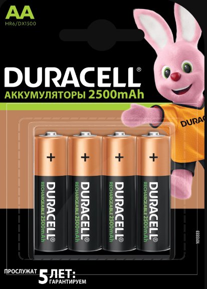 

Аккумулятор DURACELL AA HR6/DX1500 4шт