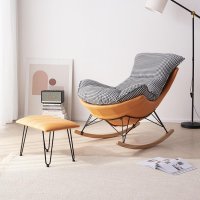 Кресло-качалка Mio Tesoro Монга (оранжевый/серый)