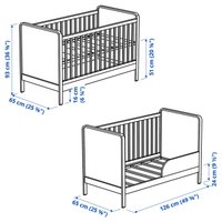 Классическая детская кроватка Ikea Alskvard 50314809