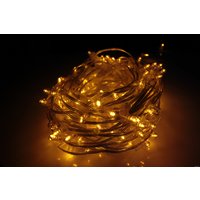 Гирлянда клип-лайт IQLED Клип-лайт 12В, расстояние 15 см, 100 м, clear cap, желтый/желтый Flash (с колпачком)