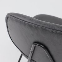 Стул AksHome Sway (экокожа винтажный черный WATUSI 16/черный) в Бресте