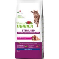 Сухой корм для кошек Trainer Natural Sterilised Корм сухой для стерилизованных кошек и кастрирован котов с сыровяленной ветчиной 10 кг