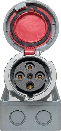 

Розетка КС YHT 1342 3Р+РЕ 63А 380В IP67 74505