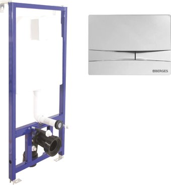 Инсталляция для унитаза Berges Wasserhaus Novum 525 F3 040000+040053