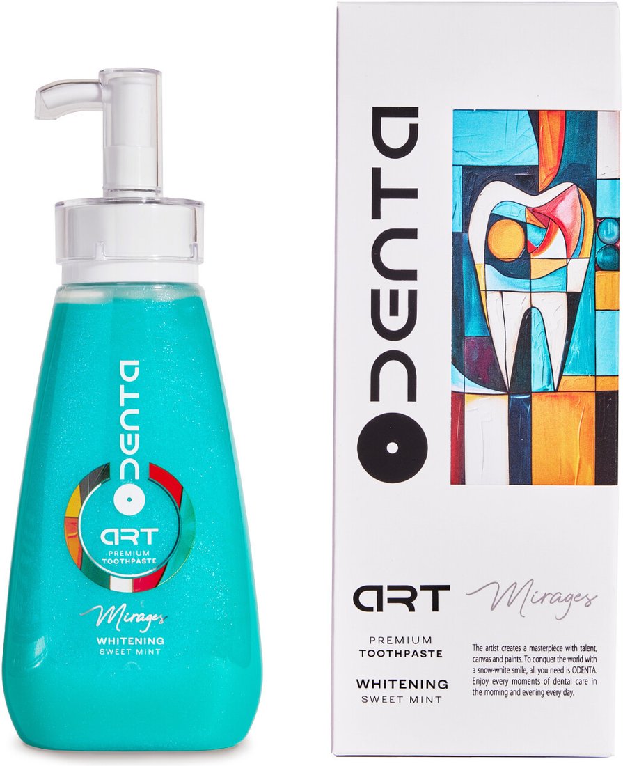 Зубная паста ODENTA ART MIRAGES Whitening Sweet Mint (220 мл)