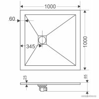 Душевой поддон Grossman Strong GR-S1100100Q