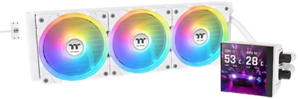 Система жидкостного охлаждения для процессора Thermaltake MAGFloe 420 Ultra ARGB Sync Snow Edition CL-W452-PL14SW-A