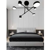 Люстра средней высоты Mirastyle Диод XL-21015/3+3 BK