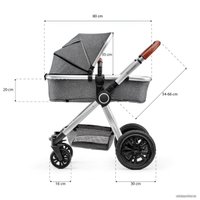 Универсальная коляска KinderKraft Veo (3 в 1, серый/серебристый)