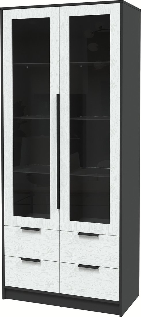 

Шкаф-витрина Интерлиния Концепт КТ-ШВ2 Глосс (антрацит/дуб полярный)