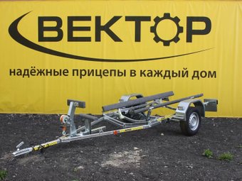 Одноосный прицеп Вектор ЛАВ 81015ВС ложементы (L-5020)