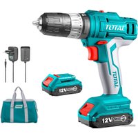 Ударная дрель-шуруповерт Total TIDLI1222 (с 2-мя АКБ, сумка)
