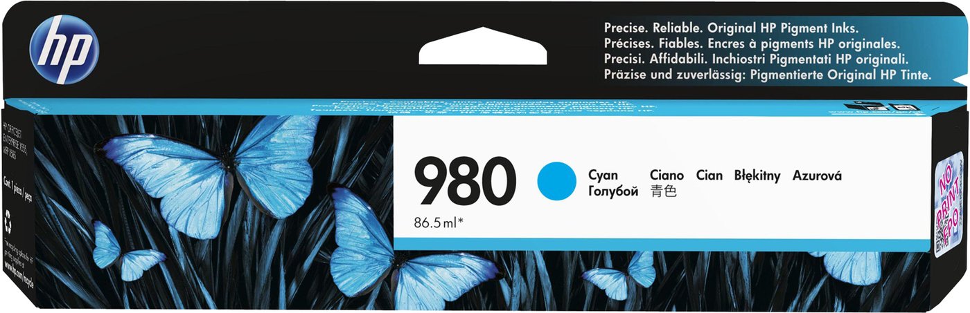 

Картридж HP 980 Cyan Original Ink Cartridge (D8J07A)