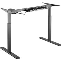 Стол для работы стоя ErgoSmart Wooden Electric Desk 1300х750х27 мм (массив дуб натуральный/черный)