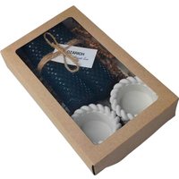 Подарочный набор Вендитио Ozarich Сувенирный с 2-мя свечами и подсвечниками Г4 (черный)