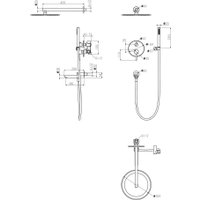 Душевая система  Grocenberg GB5099MG-1 (золото матовый)