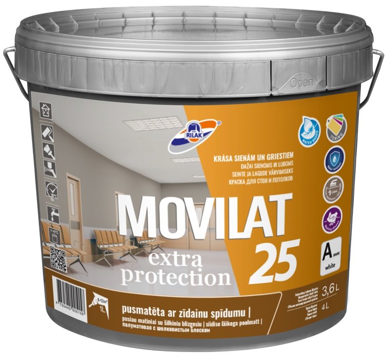 

Краска Рижский лакокрасочный завод MOVILAT 25 База 1 3.6л