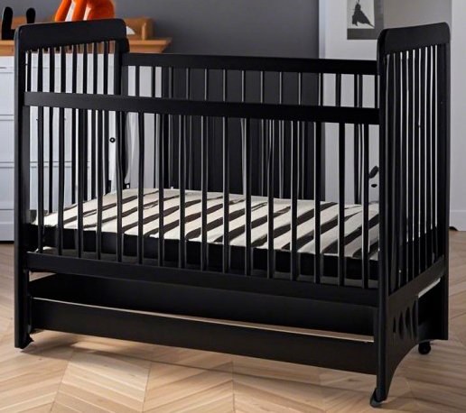 

Классическая детская кроватка Bambini 16.20.16.05 (мультимаятник, черный)