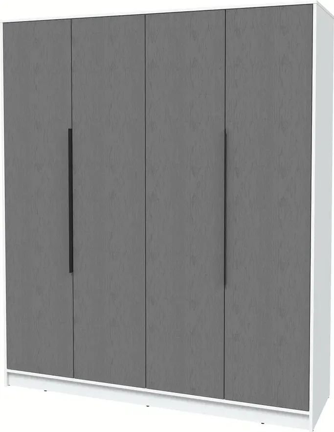 

Шкаф распашной Интерлиния Концепт КТ-Ш4 Глосс (белый платинум/дуб серый)