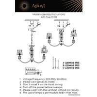 Подвесная люстра Aployt Zhaklin APL.744.03.08