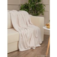 Плед Tex Republic Deco Кубики Фланель 200x220 93259 (молочный)