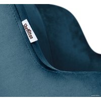 Стул Sheffilton SHT-ST39/S95-WH (тихий океан/черный муар/золото)