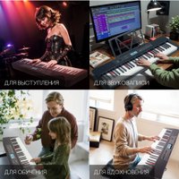 Синтезатор Tesler KB-6160 (черный)