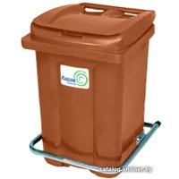 Контейнер для мусора Razak Plast с педалью 60 л (коричневый)