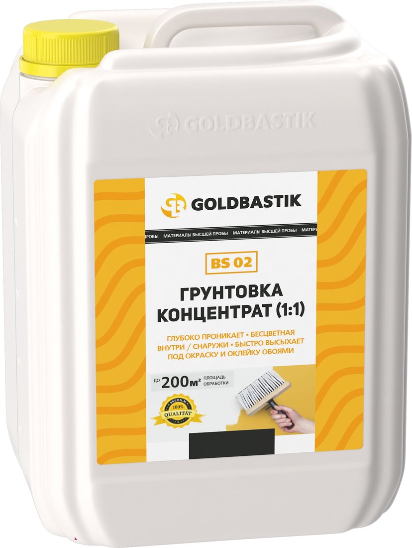 

Акриловая грунтовка Goldbastik концентрат BS 02 (бесцветный, 10 л)