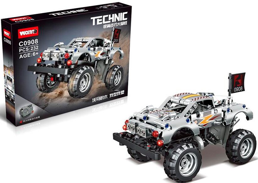 

Конструктор Woma Technic C0908 Серебристый монстр трак