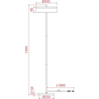 Торшер Arte Lamp Skat A7052PN-2BK в Орше
