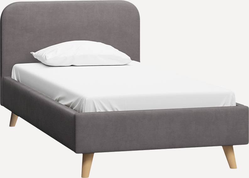 

Кровать Divan Лайтси 120 (Velvet Grey)