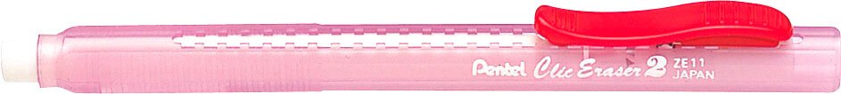 

Ластик-карандаш Pentel Click Eraser 2 ZE11T-B (красный)