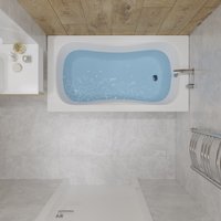 Ванна Lauter Sophia 130 21205130 (с ножками, серым подголовником)